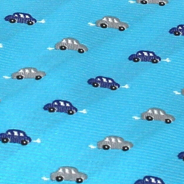 Corbata Estrecha Cochecitos Azul