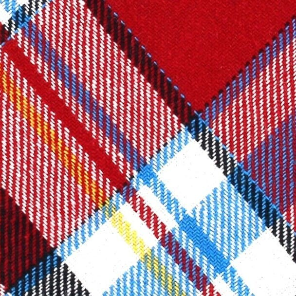 Corbata Estrecha de Cuadros Multicolor
