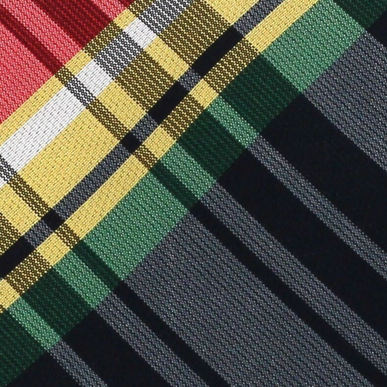 Corbata Estrecha de Cuadros Multicolor