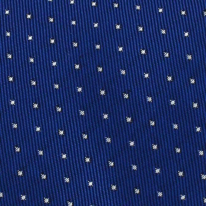 Corbata Estrecha de Lunares Azul