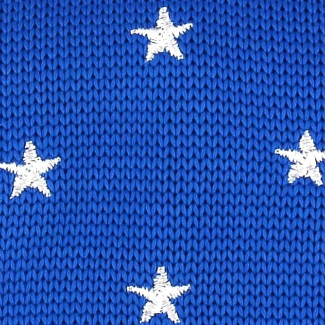 Corbata Punto Estrellas Azul