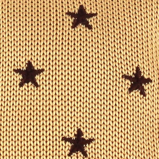 Corbata Punto Estrellas Beige