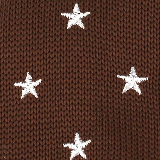 Corbata Punto Estrellas Marrón