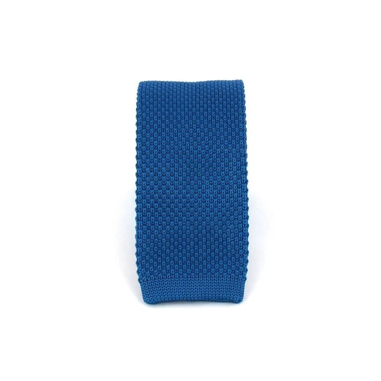 Corbata Punto Lisa Azul Cobalto