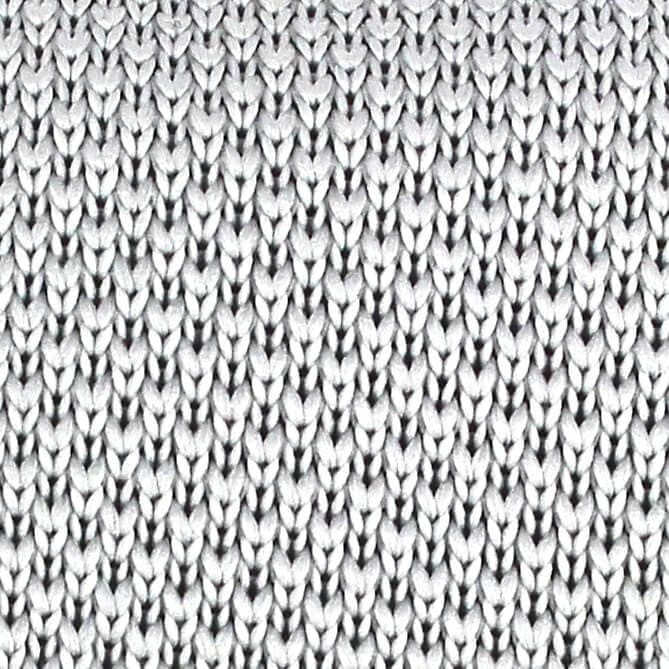 Corbata Punto Lisa Gris Claro