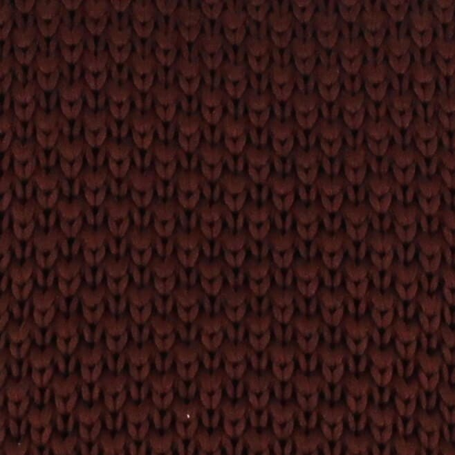 Corbata Punto Lisa Marrón Chocolate