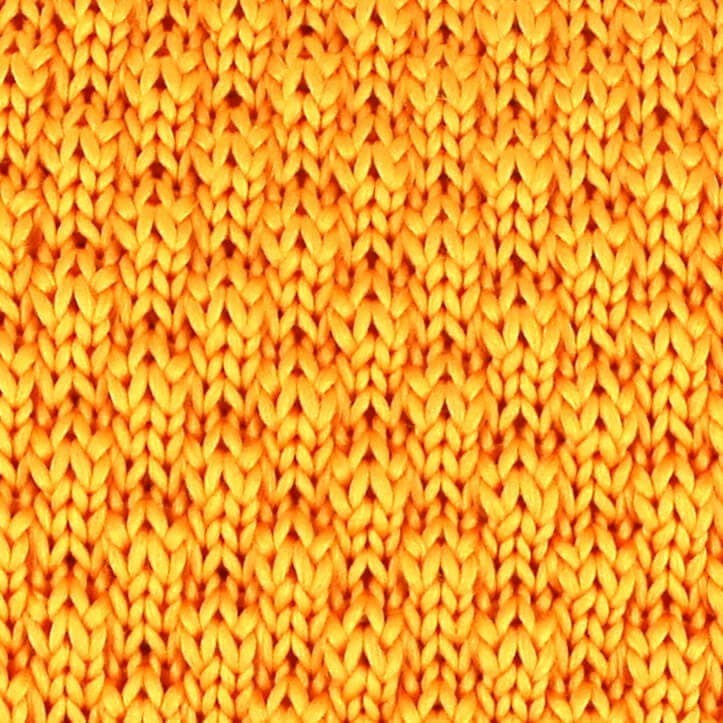Corbata Punto Lisa Ondas Amarilla