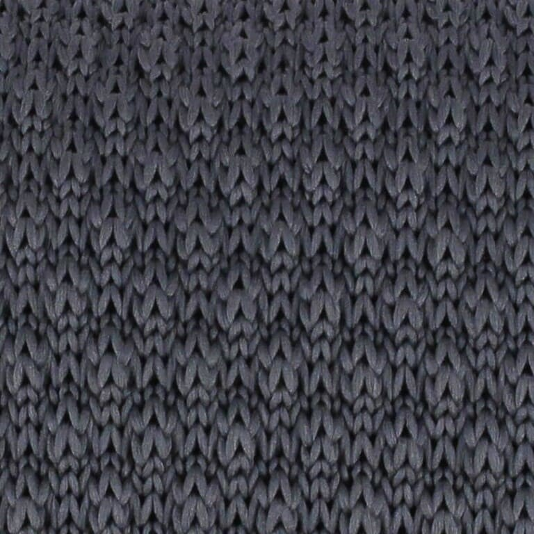 Corbata Punto Lisa Ondas Gris Oscuro