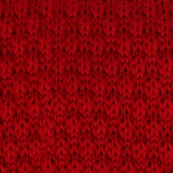 Corbata Punto Lisa Ondas Roja