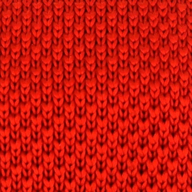 Corbata Punto Lisa Rojo Anaranjado