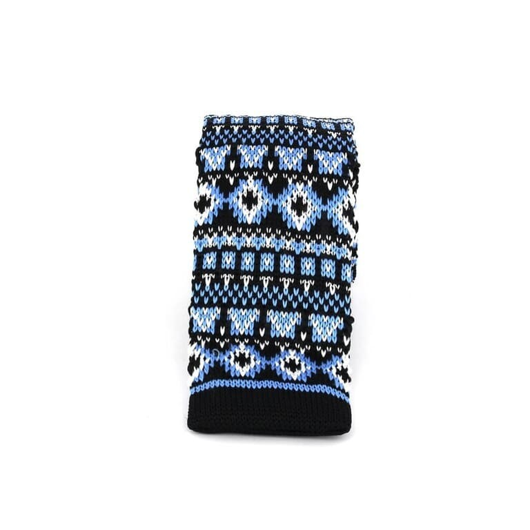 Corbata Punto Negra Estampado Invernal