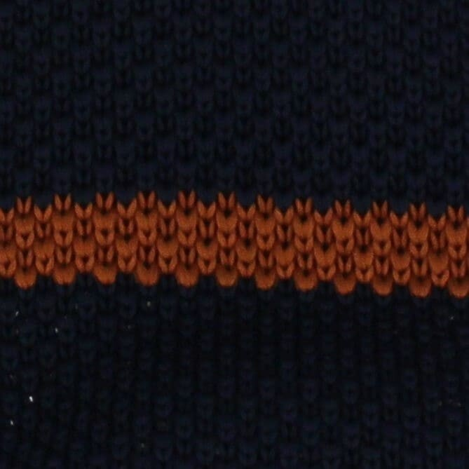 Corbata Punto Rayas Azul y Marr�n