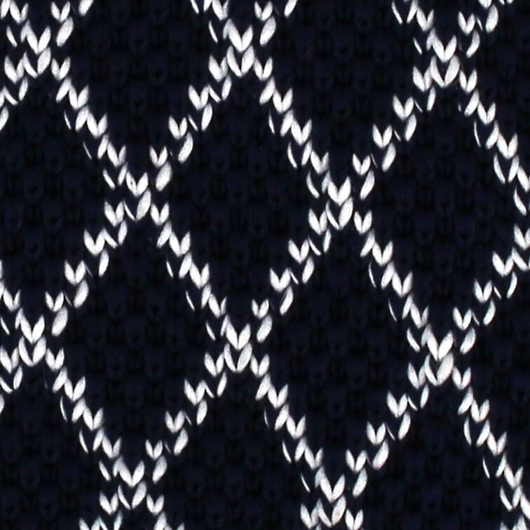 Corbata Punto Rombos Azul Oscuro