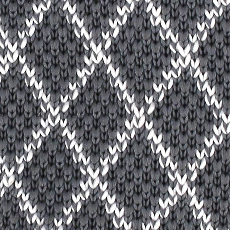 Corbata Punto Rombos Gris