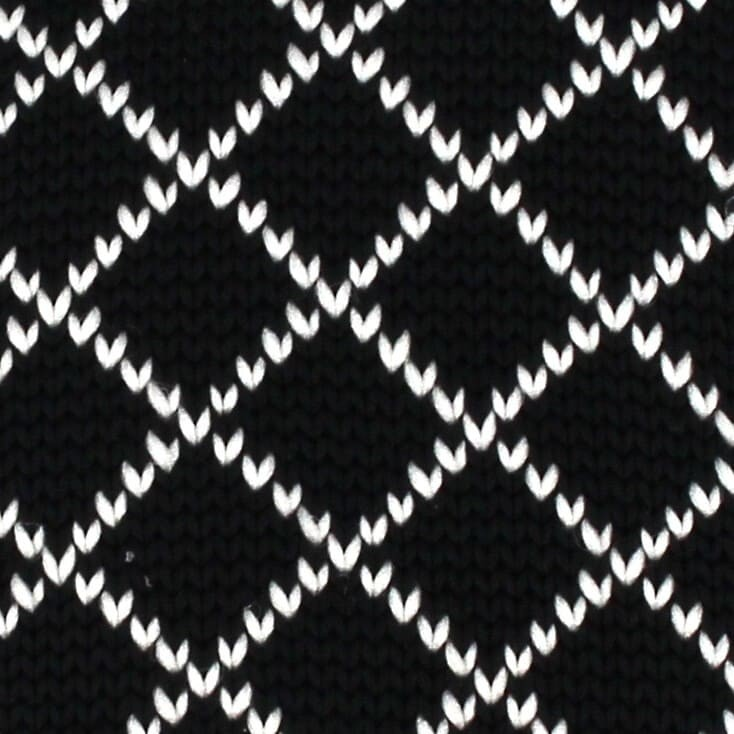 Corbata Punto Rombos Negra