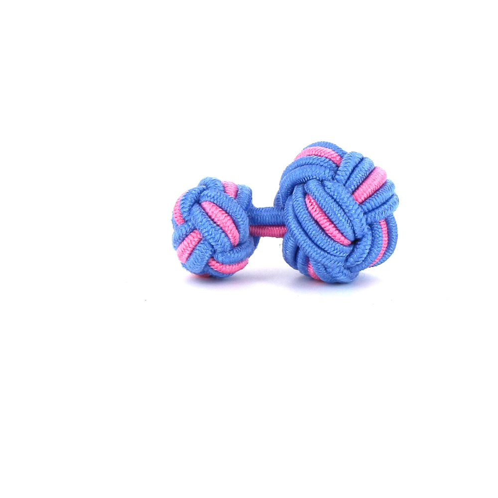 Gemelos Bola Grande Celeste y Rosa
