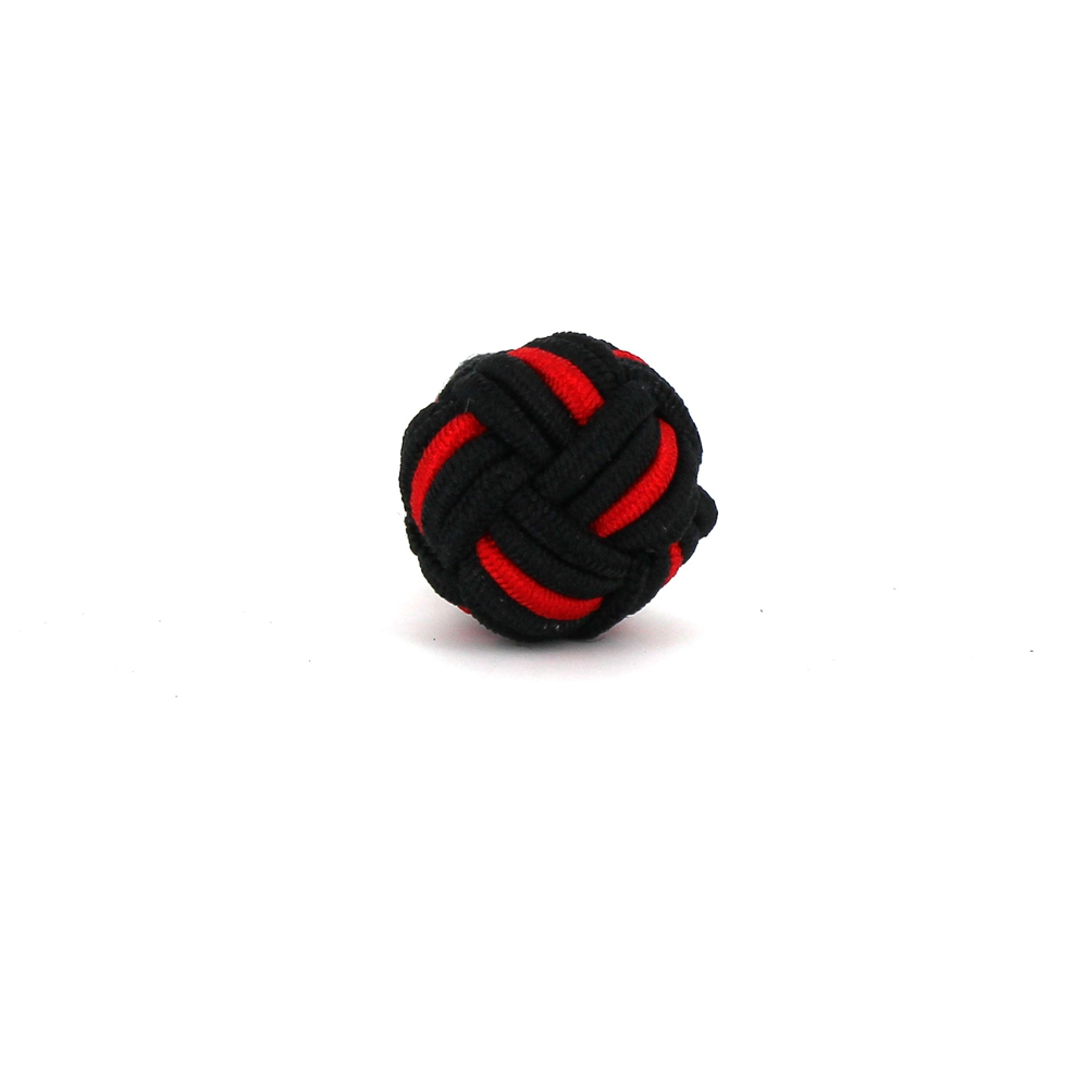 Gemelos Bola Grande Negro y Rojo