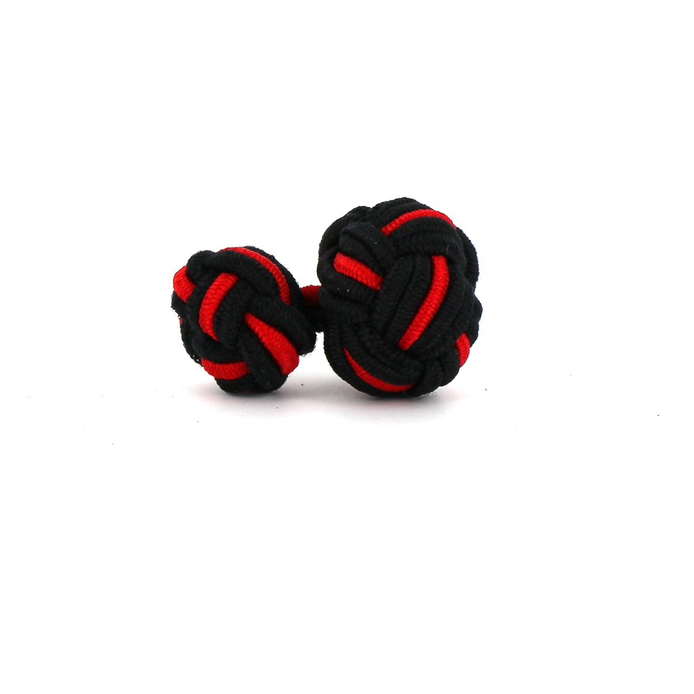 Gemelos Bola Grande Negro y Rojo