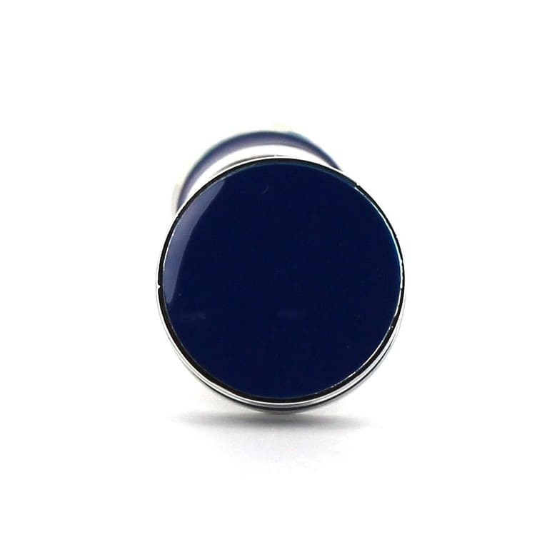 Gemelos Esmaltados Doble Bola Azul