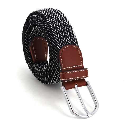 Cinturón Elástico Negro y Blanco