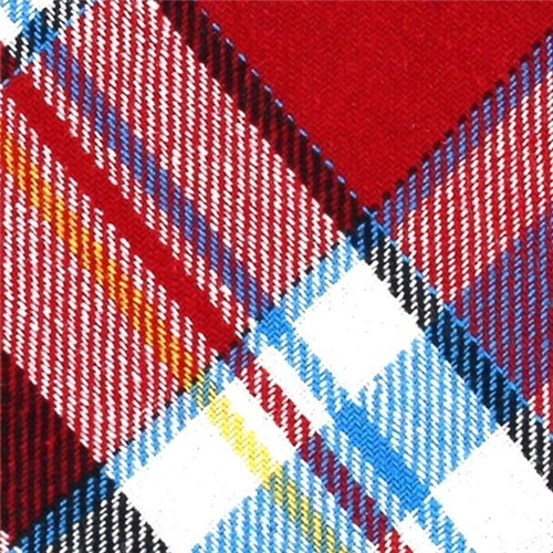 Corbata Estrecha de Cuadros Multicolor