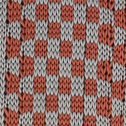 Corbata Punto Cuadros Gris y Marrón
