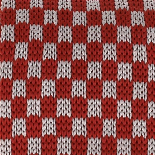 Corbata Punto Cuadros Marrón y Gris