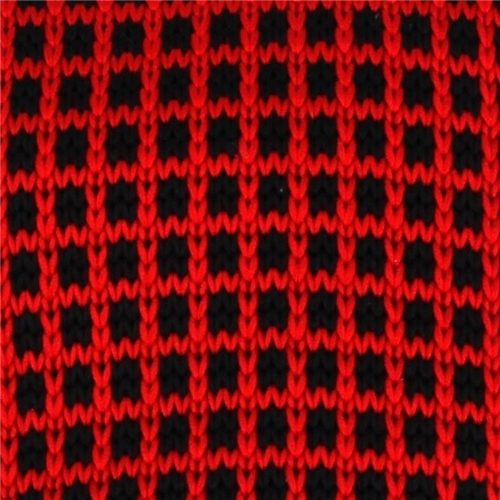 Corbata Punto Cuadros Roja y Negra