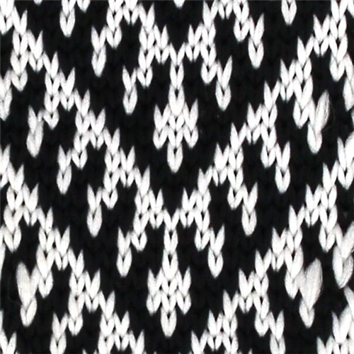 Corbata Punto Estampada Negra y Blanca