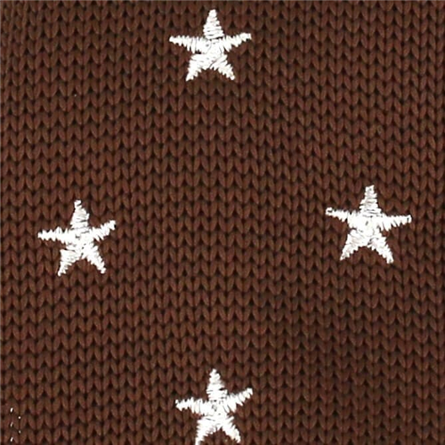 Corbata Punto Estrellas Marrón