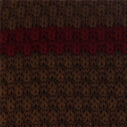 Corbata Punto Marrón Rayas Granate