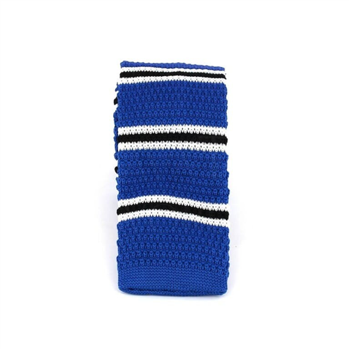 Corbata Punto Rayas Finas Azul