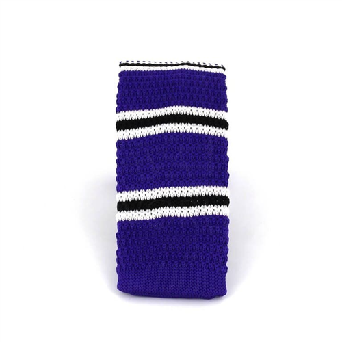 Corbata Punto Rayas Finas Morada