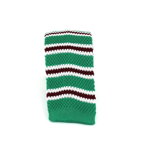 Corbata Punto Rayas Finas Verde