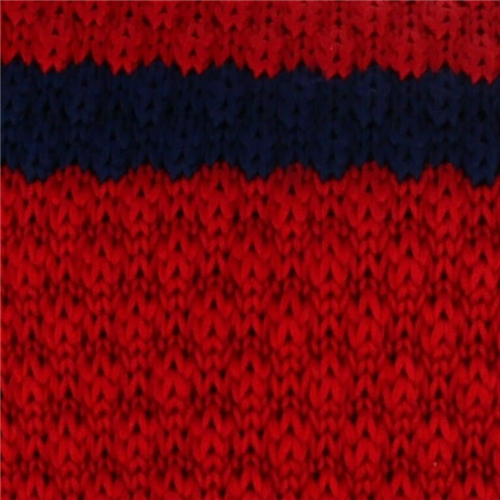 Corbata Punto Roja Rayas Azules