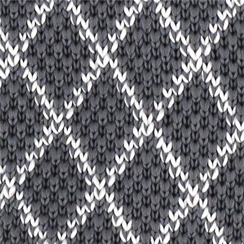 Corbata Punto Rombos Gris