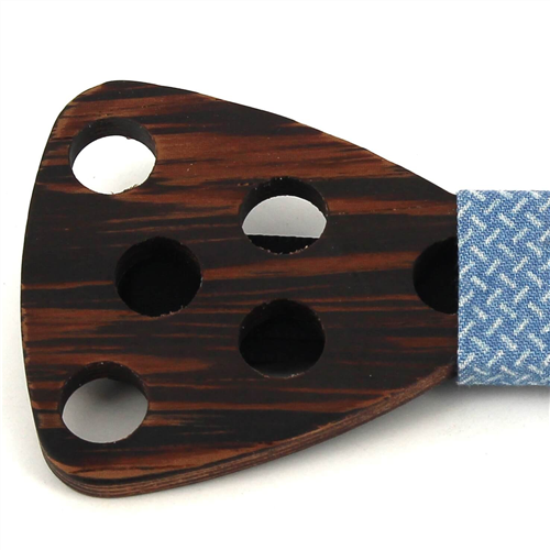 Pajarita Madera Agujeros Grandes