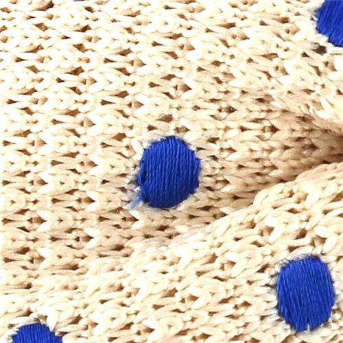 Pajarita Punto Beige Lunares Azules