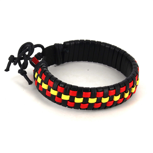 Pulsera Cuero Bandera España