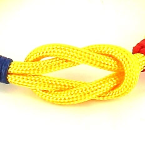 Pulsera Nudo Amarillo con Bandera España