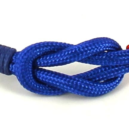 Pulsera Nudo Azul con Bandera España