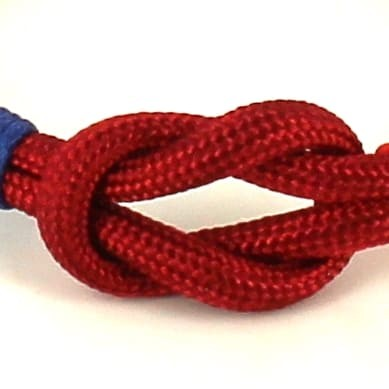 Pulsera Nudo Burdeos con Bandera España
