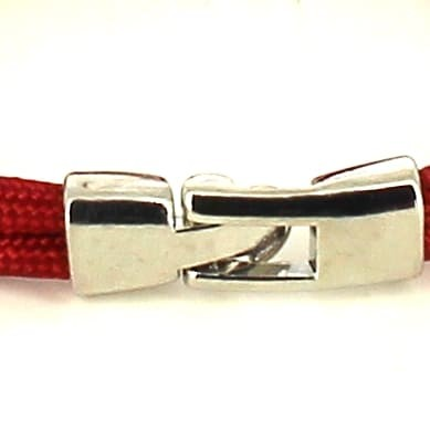 Pulsera Nudo Burdeos con Bandera España