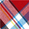 Corbata Estrecha de Cuadros Multicolor