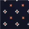 Corbata Estrecha Estampada Azul Marino Floral