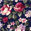 Corbata Estrecha Flores Azul