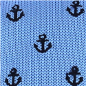 Corbata Punto Anclas Azul Celeste