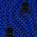 Corbata Punto Calaveras Azul