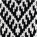 Corbata Punto Estampada Negra y Blanca