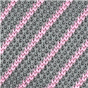 Corbata Punto Rayas Diag. Gris y Rosa
